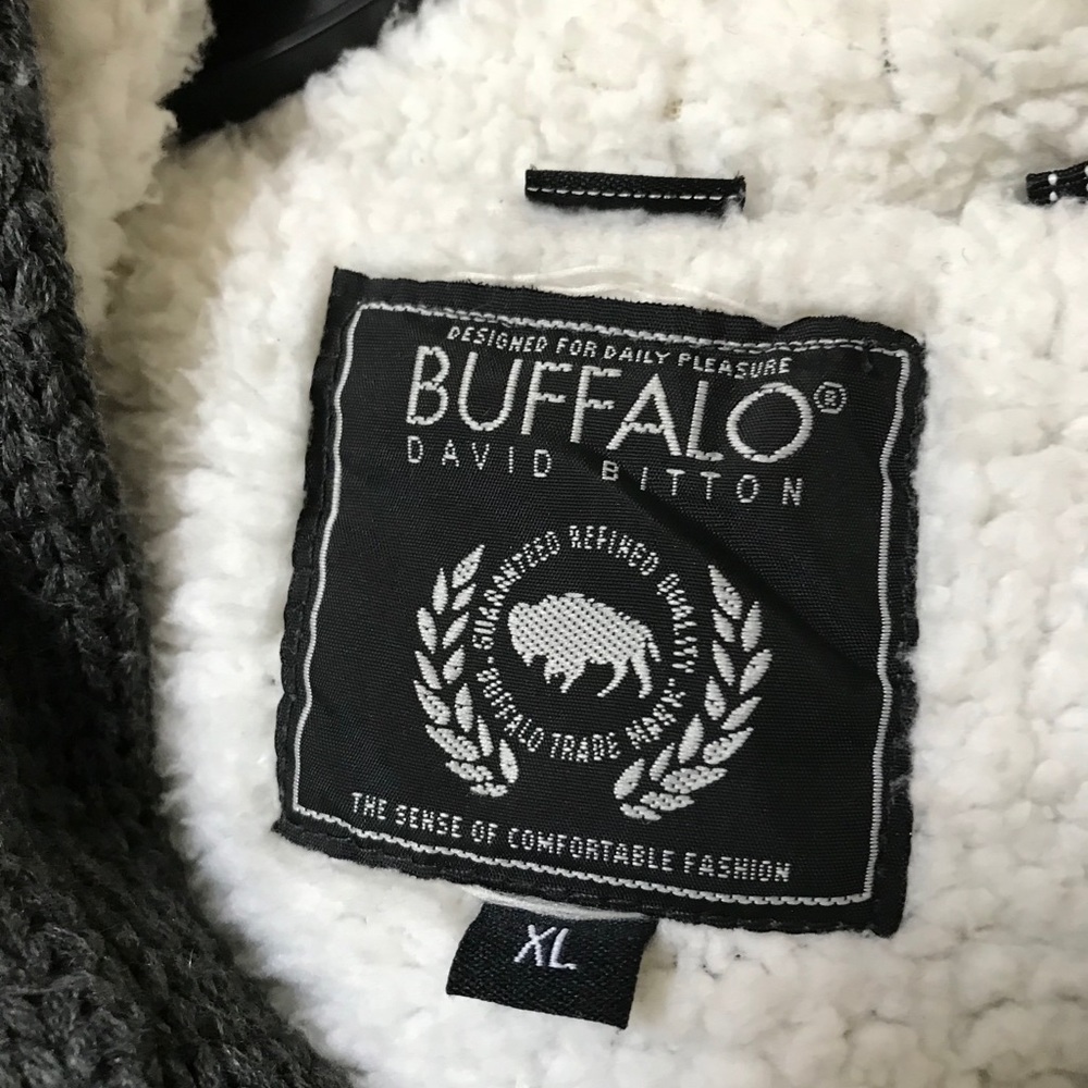 Buffalo David Bitton mens sweater gray size XL